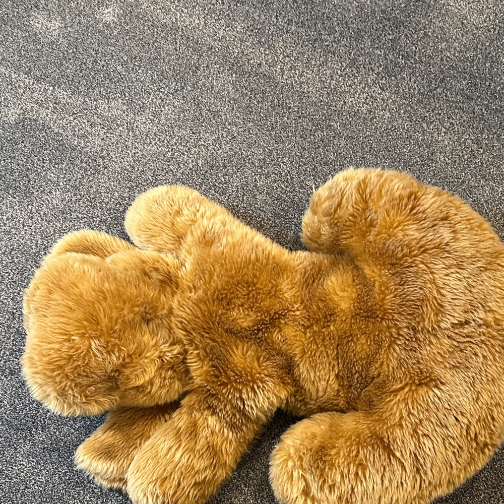 Plush Brown Dog w/ Red Nose Bow & Hearts 30” - Picture 9 of 10